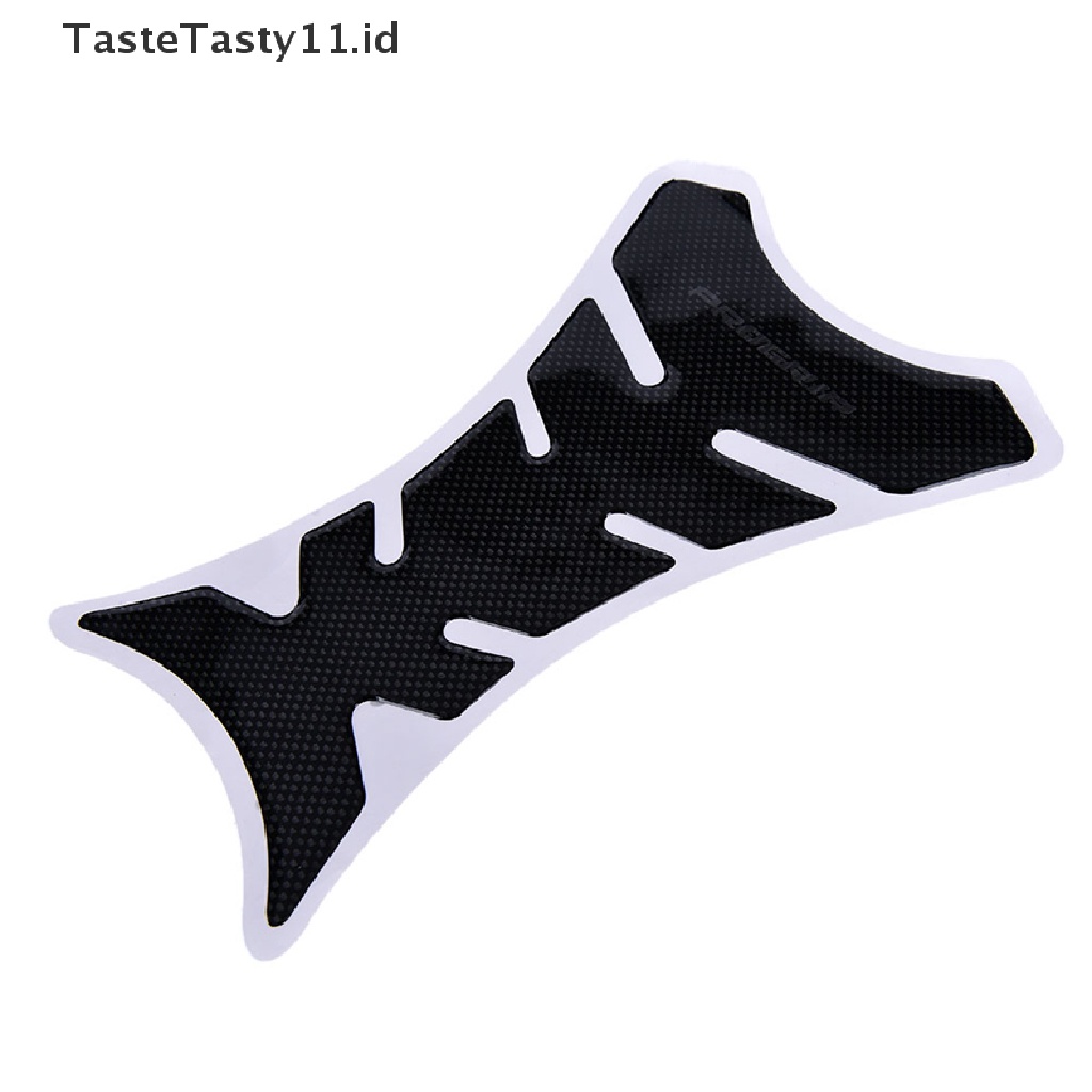 Tastetasty Stiker Pelindung Tangki Bensin Motor Universal Bentuk Tulang Ikan Bahan Serat Karbon