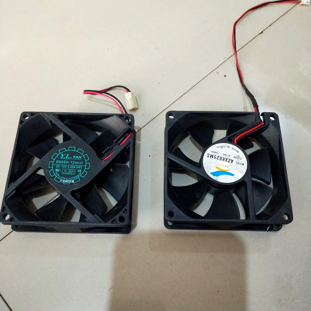 Fan Casing 8 CM 12 Volt Plus Baut