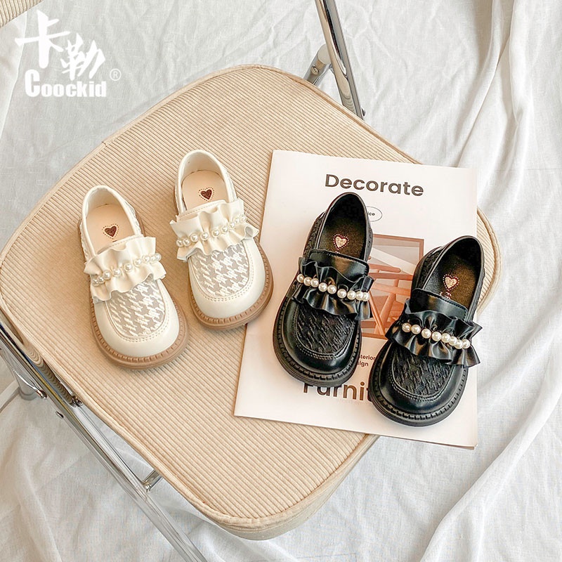 sepatu flat anak hiasan mutiara cantik 100% import korean styl