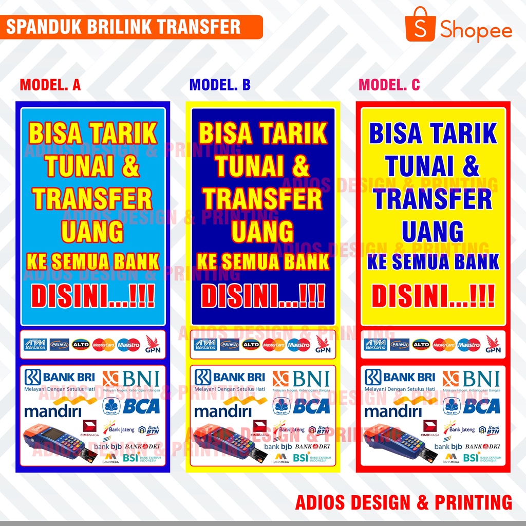 BANNER SPANDUK BRILINK ATM BERSAMA TRANSFER