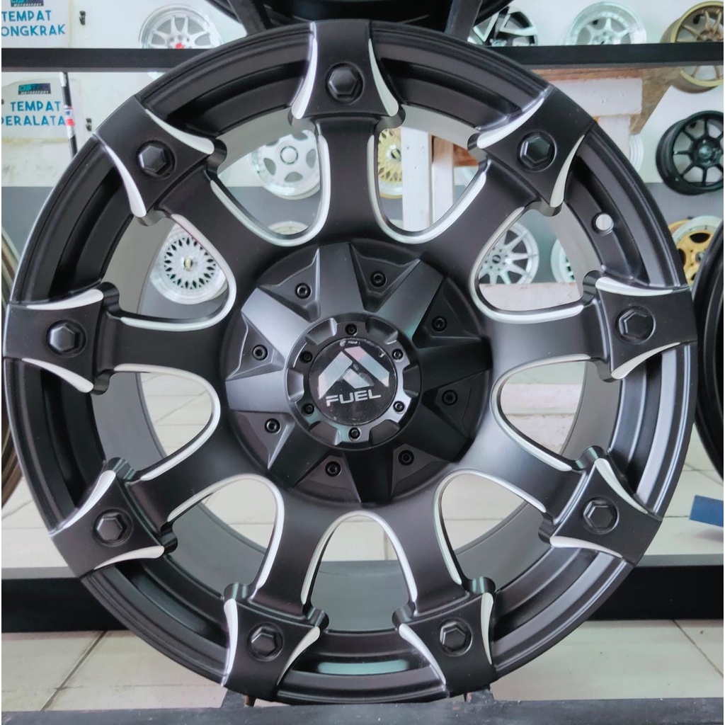 Velg Mobil FUEL Ring 20x9 Pcd 6x139.7 ET.10  GLOSS BLACK MF+BC