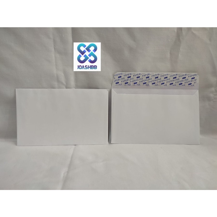 AMPLOP PAPERLINE 104 PPS 95x152mm isi 100 Lembar BUKLET PUTIH 80 gsm