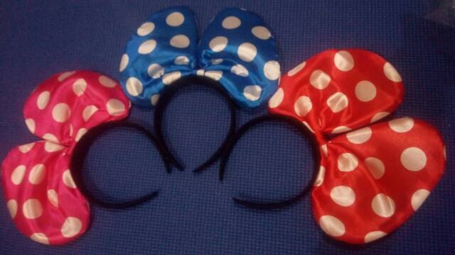 Bando pita jumbo polkadot minnie