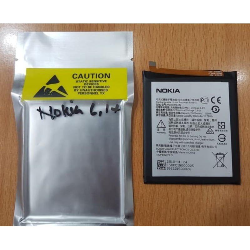 BATRE BATREI BATERAI NOKIA 6,1 PLUS / 6.1 PLUS / 6,1+ / X6 / 5,1 PLUS / 5.1 PLUS / X5 / HE342 ORI