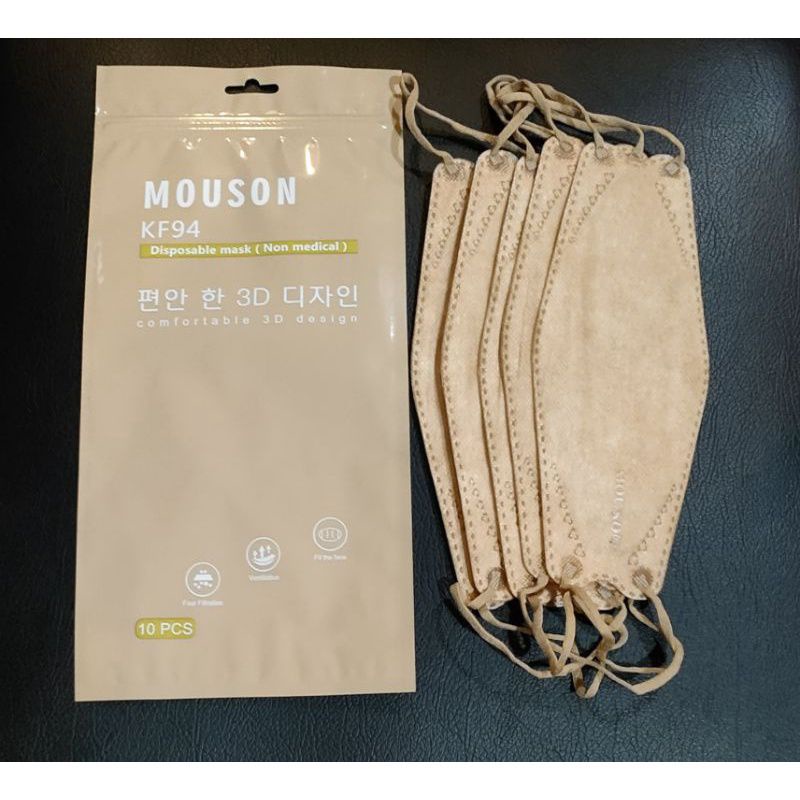 masker KF94 Mouson warna coklat