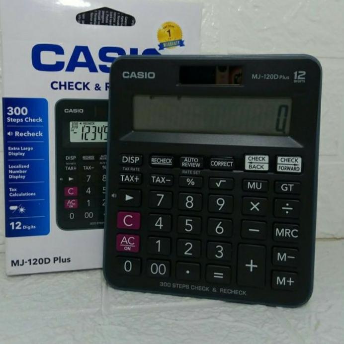

マ KALKULATOR MEJA ORIGINAL CASIO MJ120D PLUS - Check & Correct Calculator Desktop Berkualitas