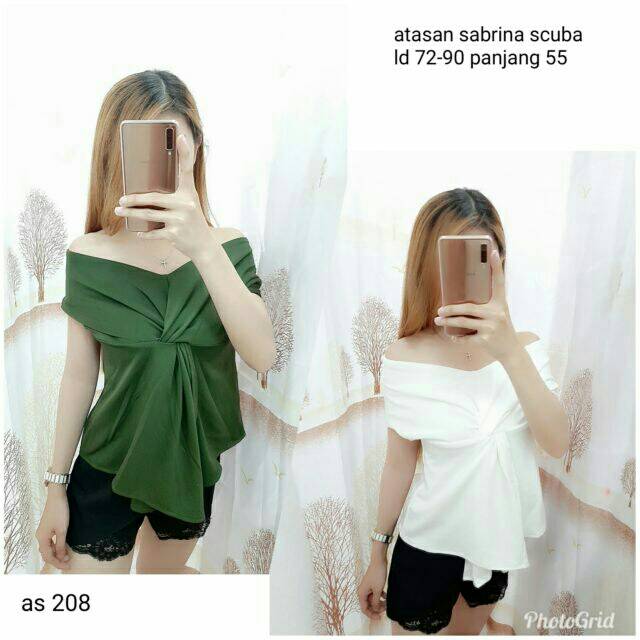 Atasan sabrina scuba