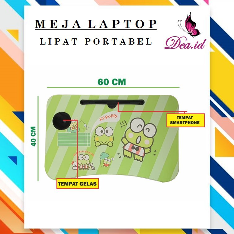 [DEASHOP] [MADE IN LOKAL] MEJA BELAJAR LIPAT - MEJA LAPTOP LEPTOP PORTABEL MOTIF ANAK &amp; DEWASA