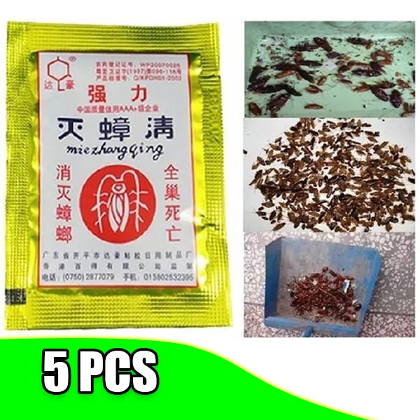 Racun Pembasmi Kecoa / Cockroach Gold Emas Ampuh Isi 5Pcs