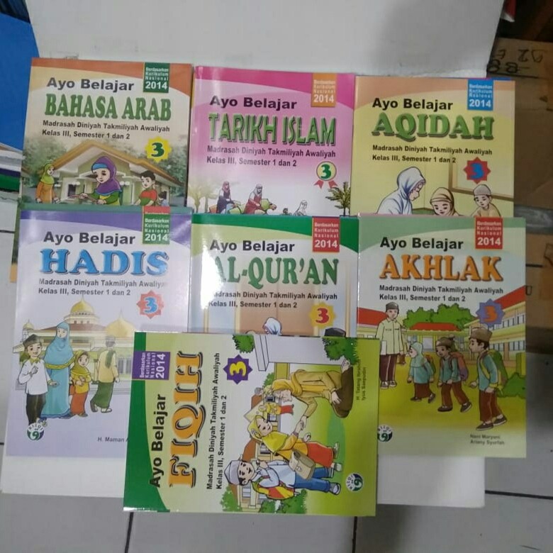 PAKET BUKU DINIYAH TAKMILIYAH MDTA KELAS 3  KURIKULUM NASIONAL 2014 EDISI 2021