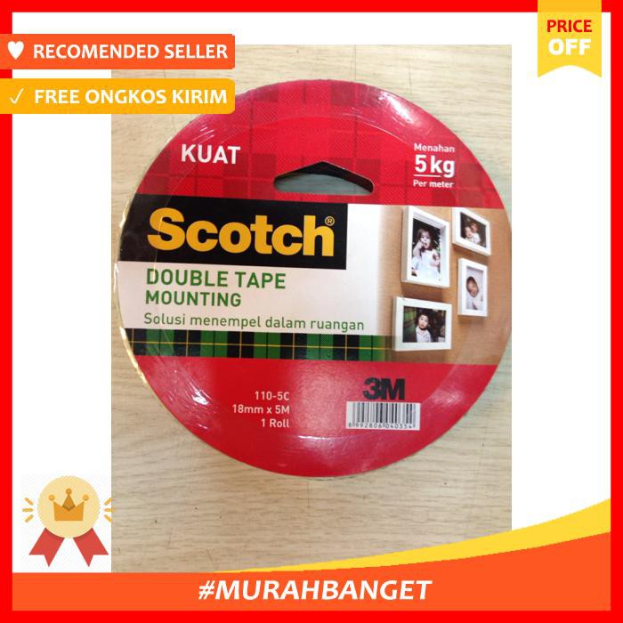 

Double Tape Scotch 3M Mounting Tape 18 Mm X 5M - Pengikat & Perekat - Selotip & Double Tape