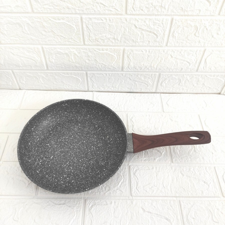 Cypruz Fry Pan Marble Panci Wajan Penggorengan Induksi Anti Lengket 24 cm FP-0632