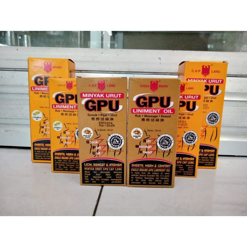 Minyak GPU Jahe /Minyak GPU Sereh