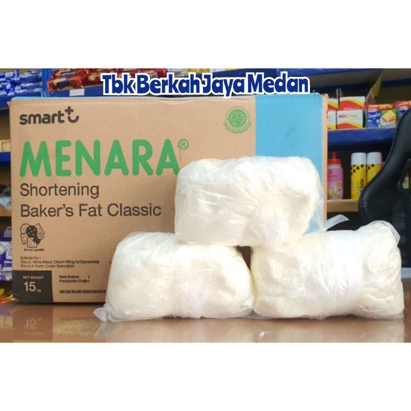 

1kg Mentega Putih Menara/Shortening/Butter Krim Murah/Krim Kue/Krim Tart