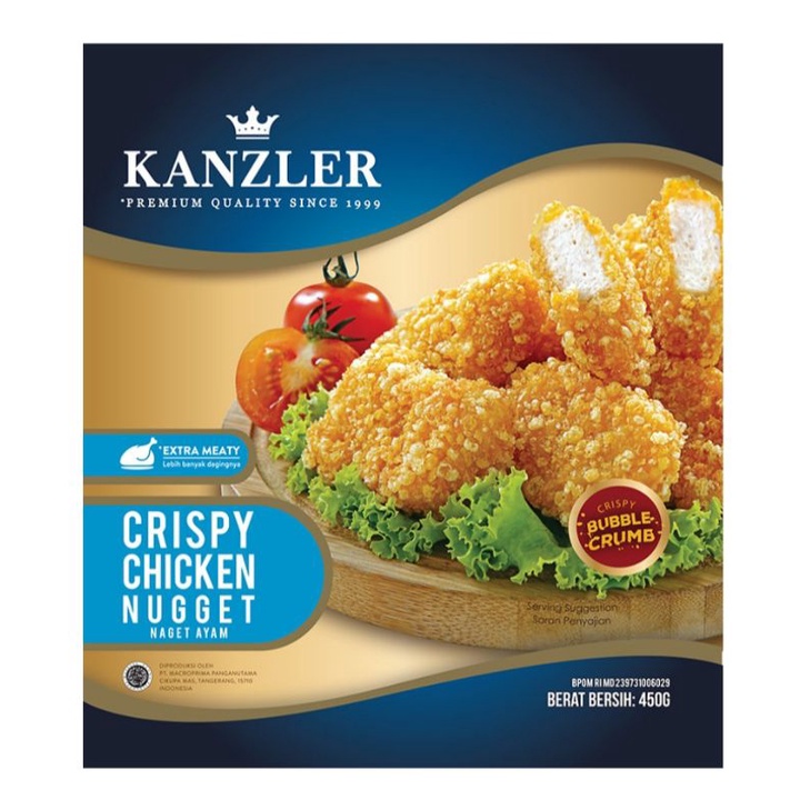 

KANZLER Crispy Chicken Nugget 450gr | Crispy Bubble Crumb