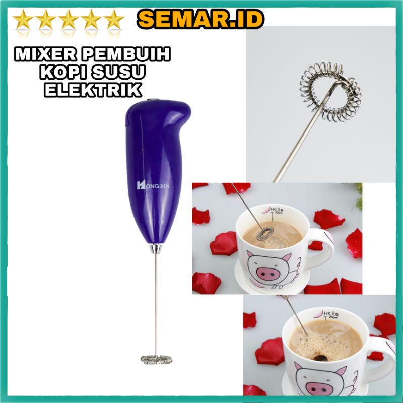 Mixer Pengaduk Kopi Susu Elektrik Handle Stirrer Milk Frother Coffee Whisk Foamer