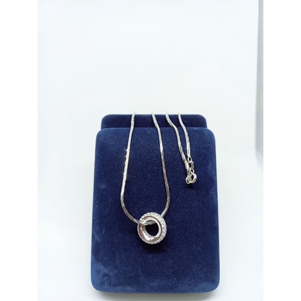 kalung kasandra ukir + liontin roda corr full mp/ kalung perak asli silver925 lapis emas