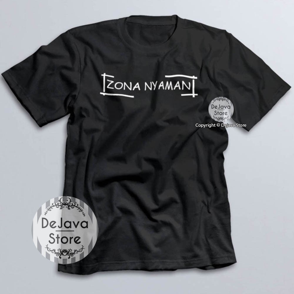 Kaos Tshirt Distro FourTwnty 420 Zona Nyaman Baju Pakaian Band Indie Musik | 377-HITAM