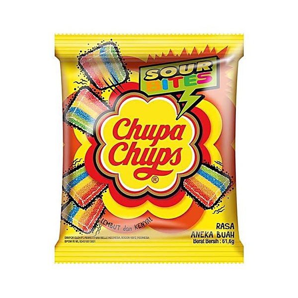 

CHUPA CHUPS SOUR BITES 61,6 GR