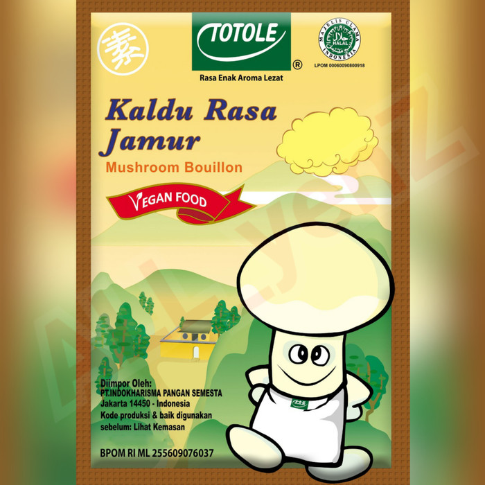 

PROMO SPESIAL - TOTOLE JAMUR 400GRAM ( 20 PACK/DUS )