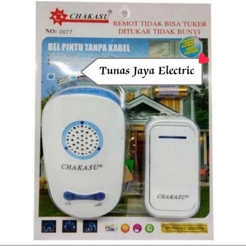 Bell Rumah / Door Bell Wireless (Tanpa Kabel) DC / Menggunakan Baterai