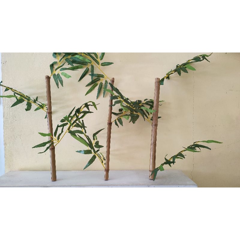 bambu artificial ukuran 50cm hiasan sudut ruangan bunga hias