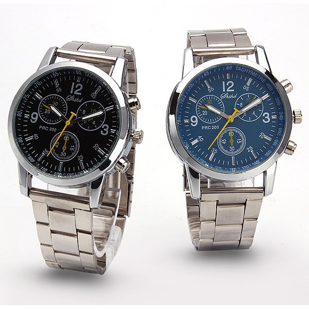 Jam Tangan  SHSD STEEL Korea Fashion Stainless Steel Mens Watch Cowo Analog Korean Style