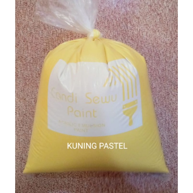 Murah Kwalitas Super/Cat tembok 1 kg warna kuning pastel