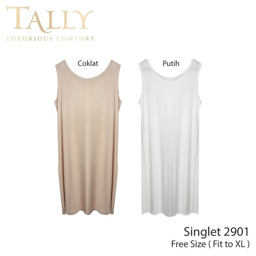 Tank Top Singlet Panjang Wanita Tally Fit To XL 2901 Termurah