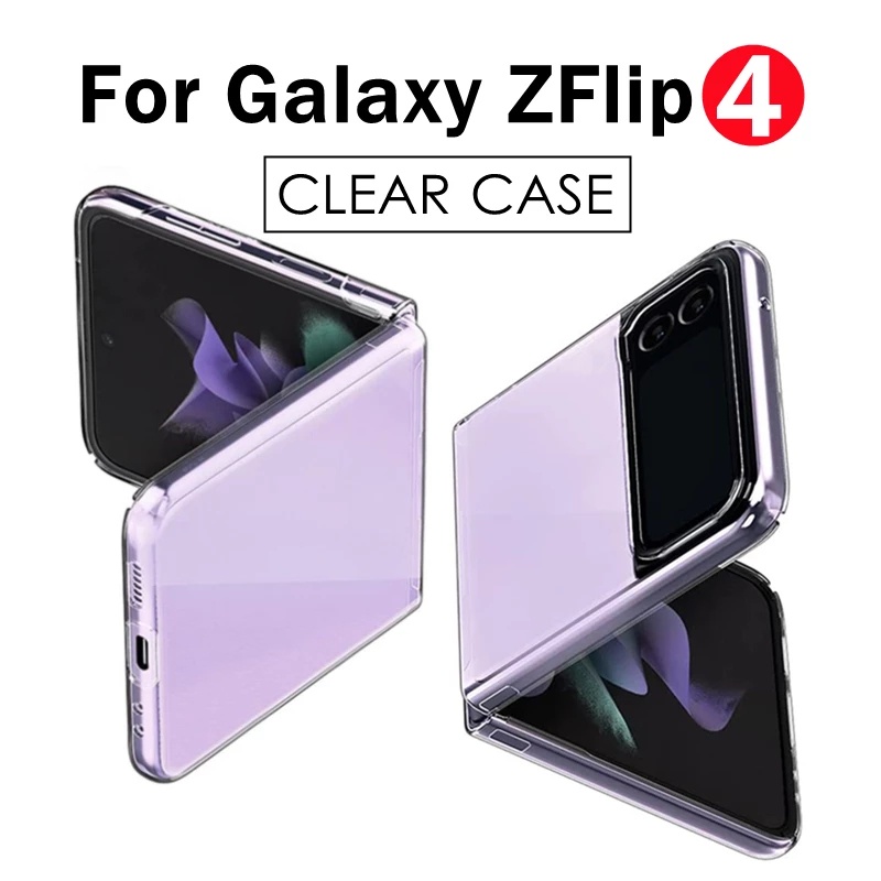 1 PC Casing Hard Case PC TPU Transparan Ultra Tipis Shockproof Anti Jatuh Untuk Samsung Galaxy Z Flip 4