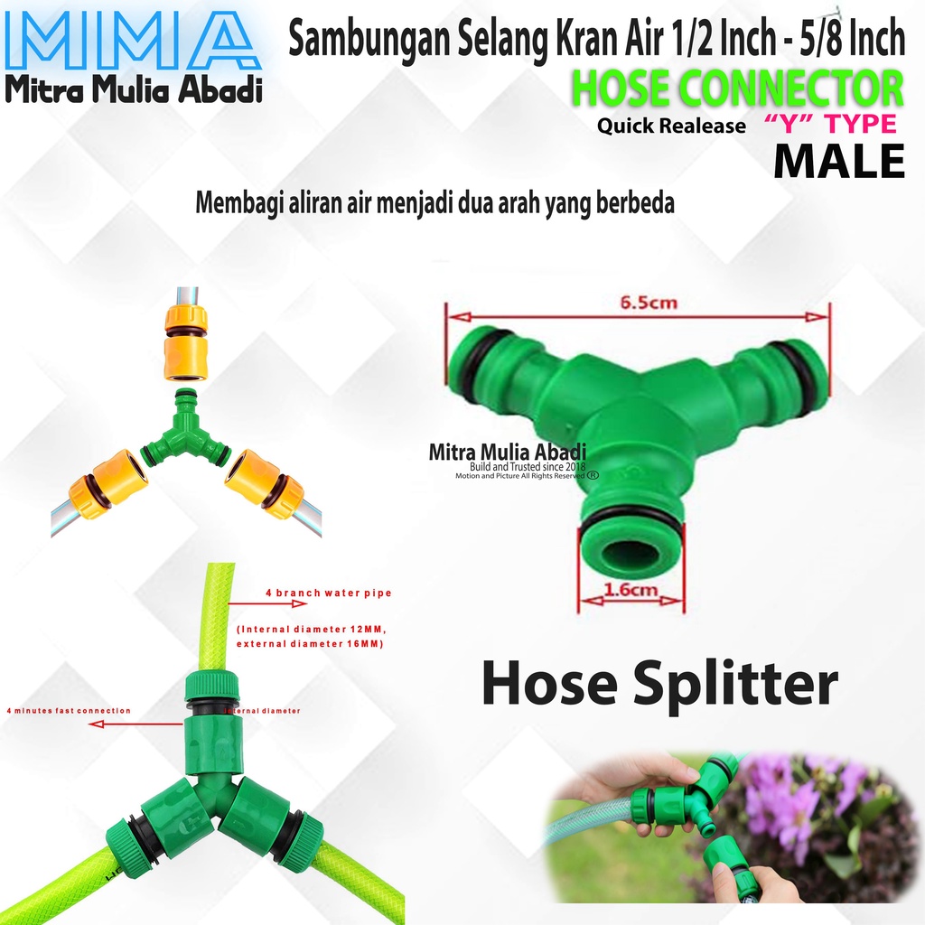 Sambungan Selang Kran Air 1/2 Inch - 5/8 Inch I Konektor Selang