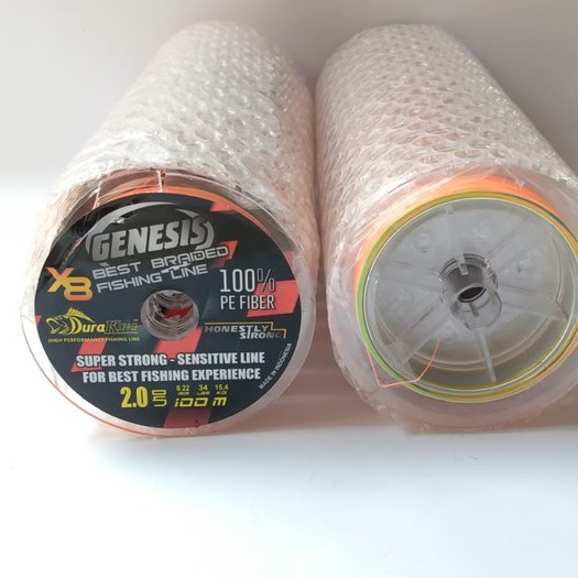 Senar PE Duraking Genesis X8 100 M PE 2 3 4