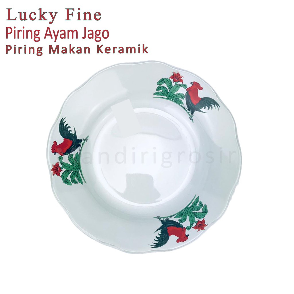 Lucky Fine * Piring Makan * Ayam Jago * CP7-2