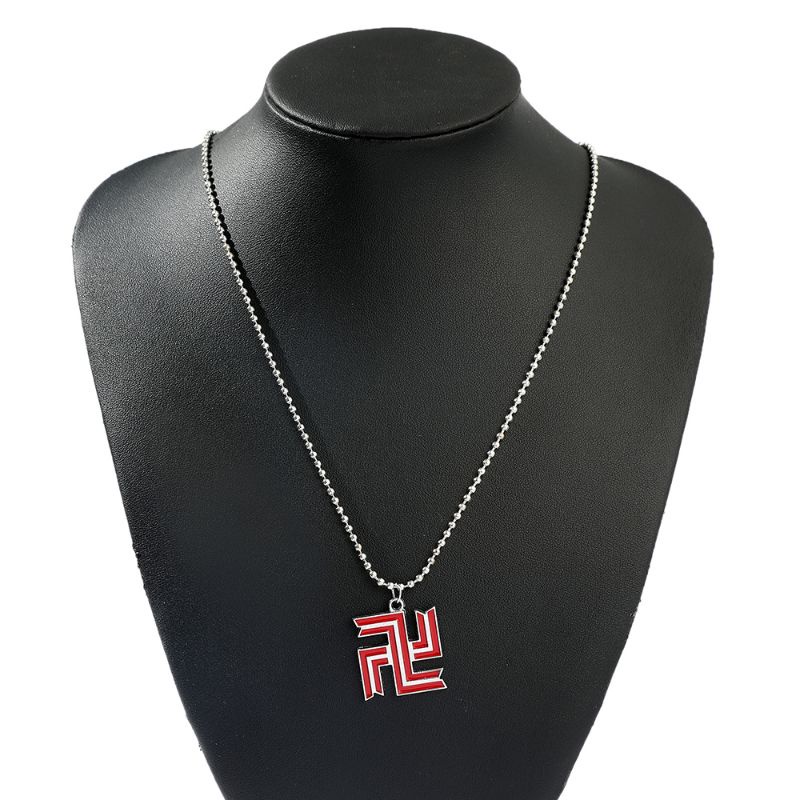 [COD] Kalung Tokyo Revengers Manji Gang | Hnemiya Kazutora Necklace | Merah logo tokyo ravengers