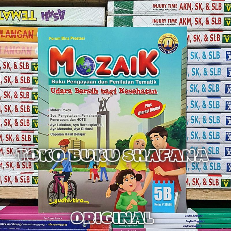 Paket 5 Buku Mozaik 5A 5B 5C 5D 5E Yudhistira Kelas 5 SD K13 Revisi - Pengayaan &amp; Penilaian Tematik