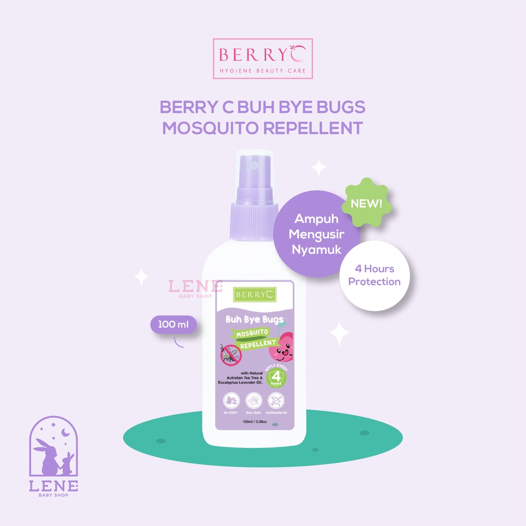 Berry C Buh Bye Bugs Mosquito Repellent 100ML - Anti Nyamuk untuk Anak