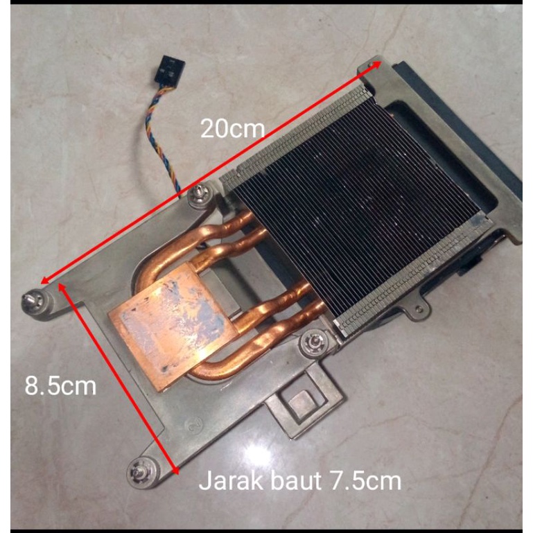 HEATSINK ALUMUNIUM TEMBAGA PENDINGIN ELEKTRONIK LAMPU HPL PLUS FAN BLOWER
