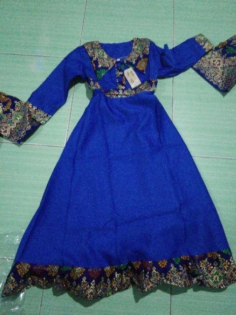 Batik Couple Keluarga Model Gamis Glamour Rok Lebar/batik Couple Family Ayah Ibu Anak Cewek & Cowok