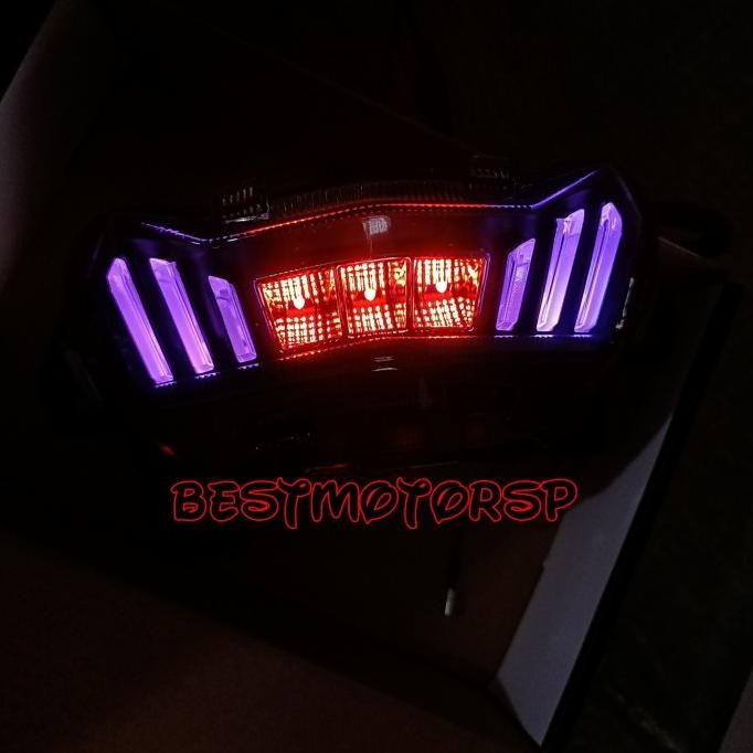 NEW STOPLAMP AEROX NEW CONNECTED SHARK POWER LAMPU STOP LED AEROX NEW Omt