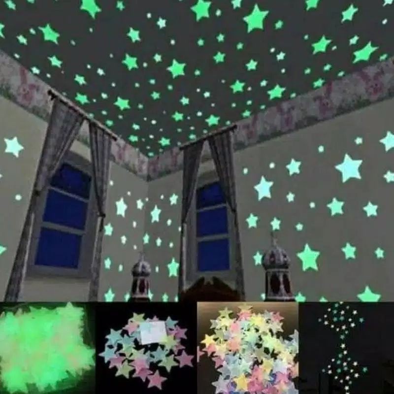 Sticker Glow In The Dark Per Pack Shopee Indonesia