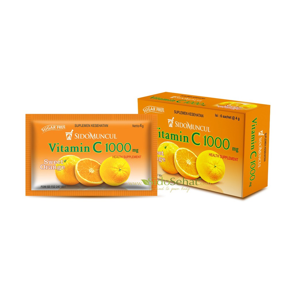 Vitamin C 1000 Mg Sidomuncul Sweet Orange Memelihara Daya Tahan Tubuh Shopee Indonesia