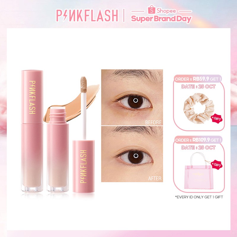 PINKFLASH #OhMyBreath Liquid Concealer Tahan Air Tahan Lama