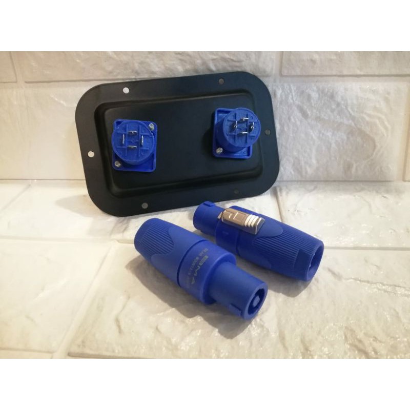 Terminal box speaker besi Jack Jek spikon BMA Soket speakon Soket spikon BMA