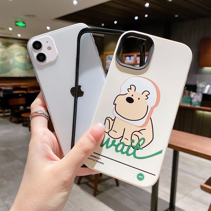 3 in 1 case Pelindung Bahan Silikon Tahan Jatuh Untuk iPhone 11 12 13 Pro MAX X XR XS MAX 7 8 Plus