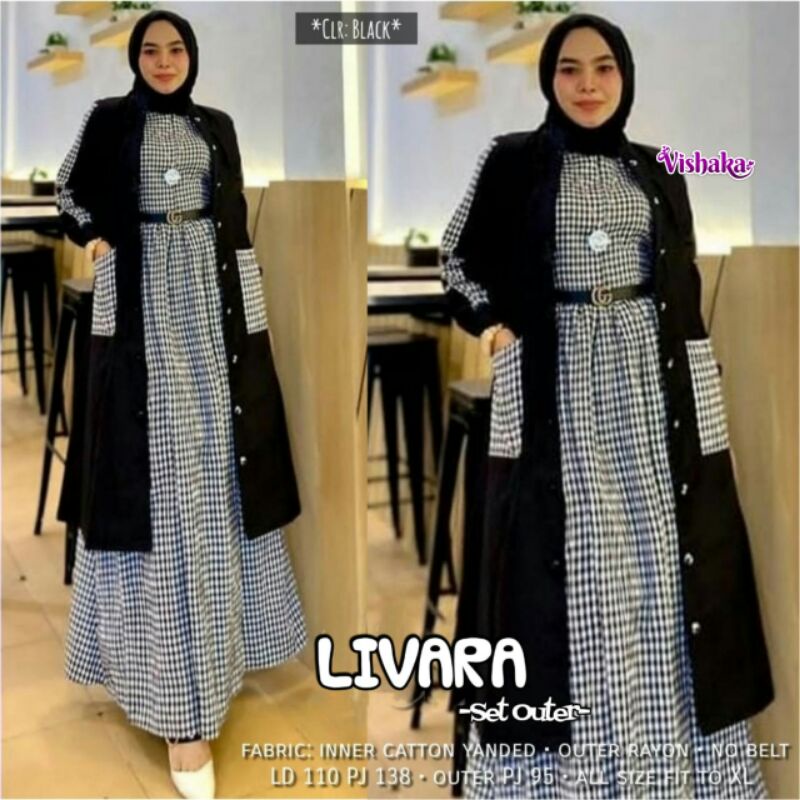 Livara Gamis Set Inner dan Outer terbaru 2022