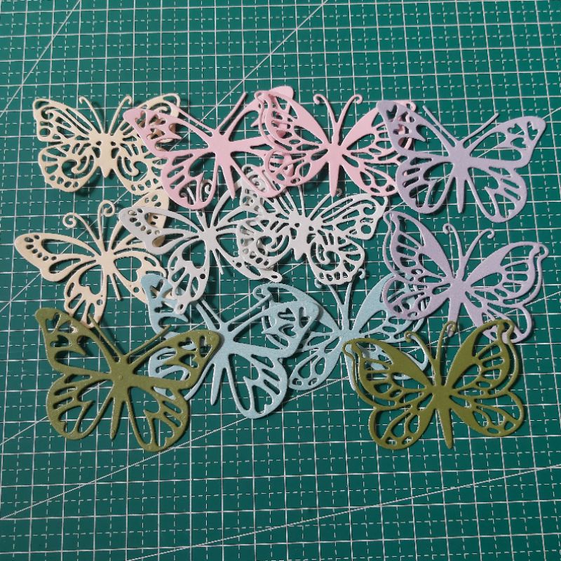 

4 Pcs Kupu Cutting Dies Deco Paper Kertas Jurnaling Bujo Scrapbook