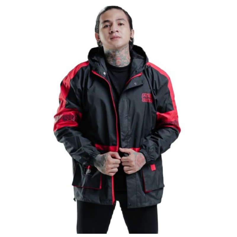 Jaket pria parasut parka indigo original distro jaket bandung cod allsize