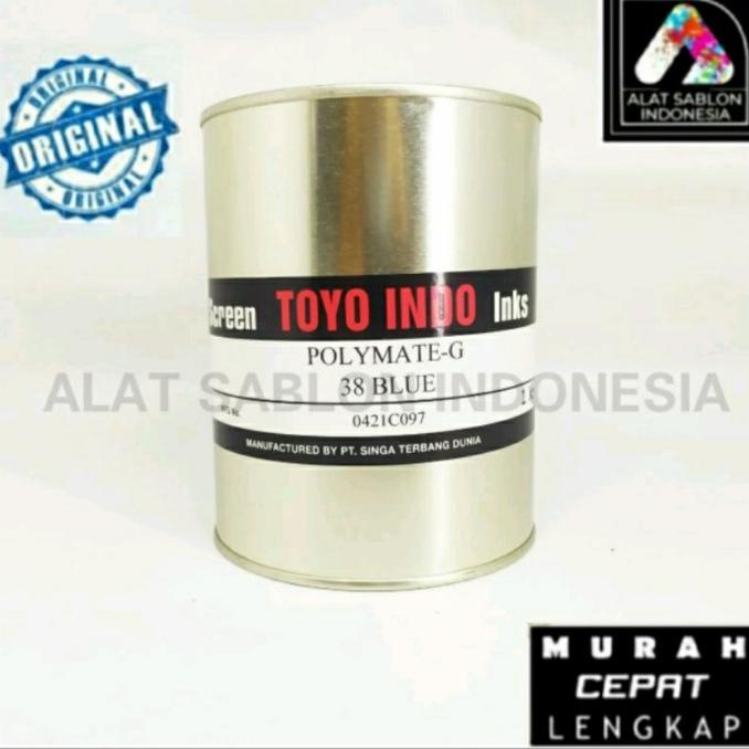 

Ink | Tinta Toyo Polymate Blue G38 Biru Tinta Sablon Plastik 1Kg