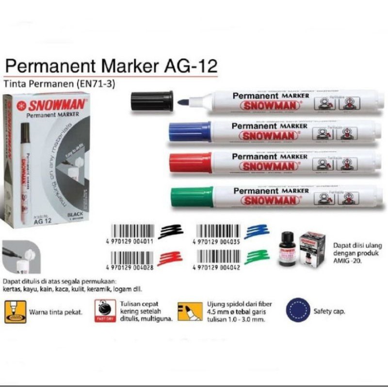 

SPIDOL PERMANEN AG12 SNOWMAN