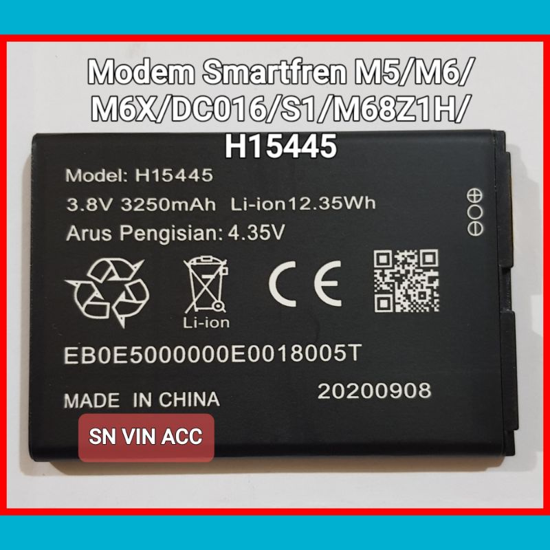 Baterai Batre Modem Smartfren M5 M6 M6X Original Baterai Modem Wifi H15445